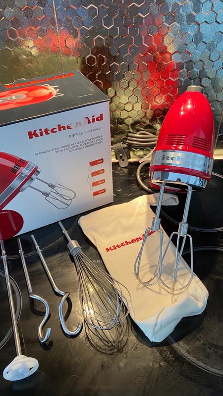 KitchenAid Artisan 9 Speed Hand Mixer Red 5KHM926AER