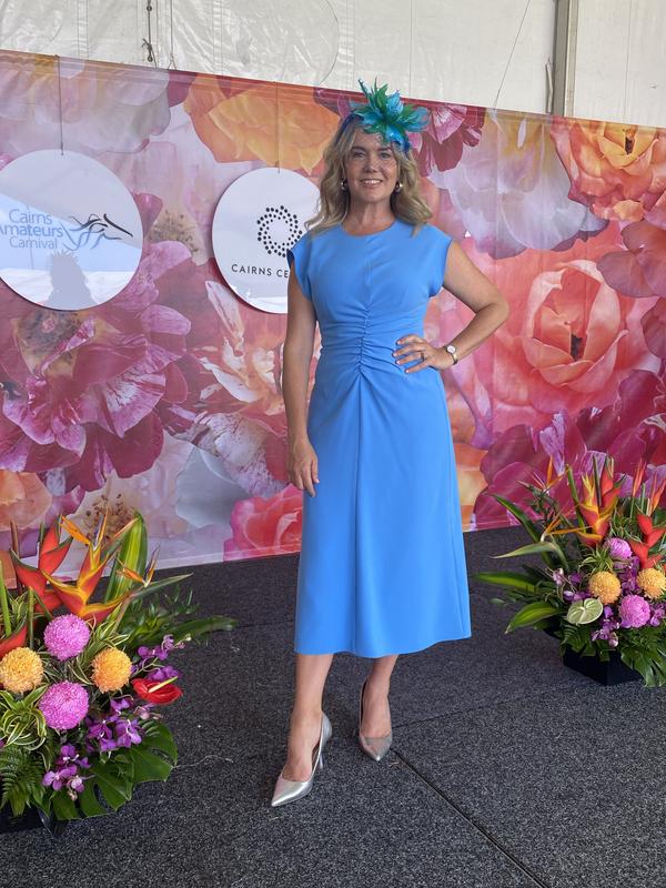 Cue Crew Neck Ruched Midi Dress in Dew | MYER