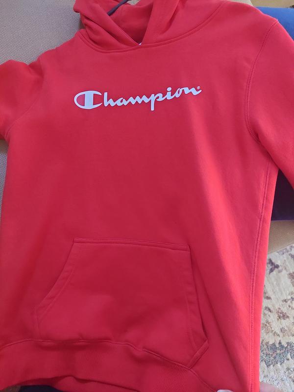 Red champion hoodie on sale girls