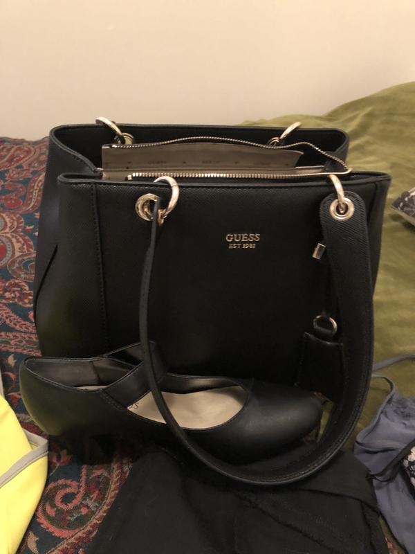 Guess kamryn hotsell tote black