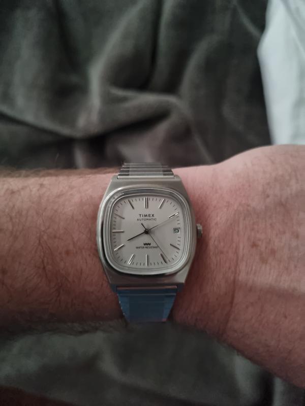 時計 TIMEX 1983 REISSUE TW2W70800 Timex® Automatic 1983 E Line Reissue 34mm Stainless Steel