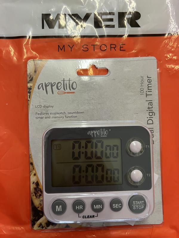 Appetito Dual Digital Timer White & Black