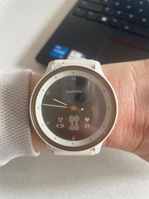 Garmin Vivomove Sport Hybrid Smartwatch in Ivory MYER