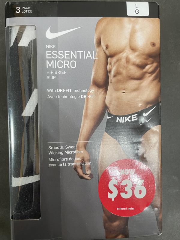Nike / Men's Dri-FIT Essentials Micro Hip Briefs - 3 Pack