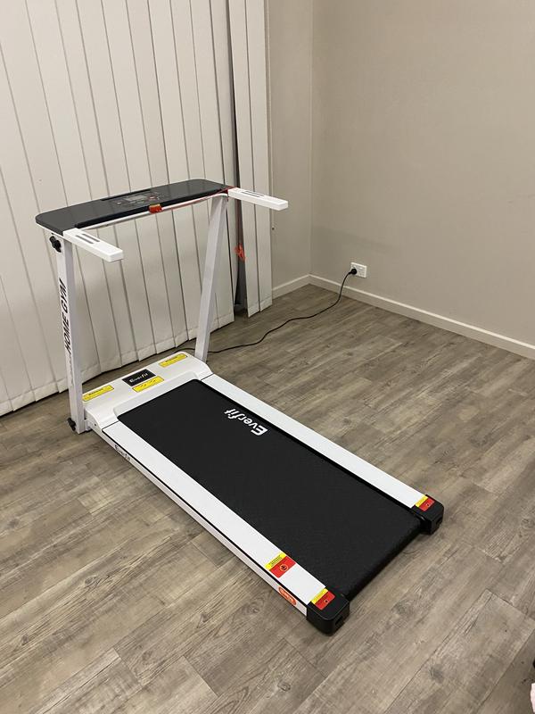 Everfit Electric Treadmill 420mm Belt 12kmh In White MYER