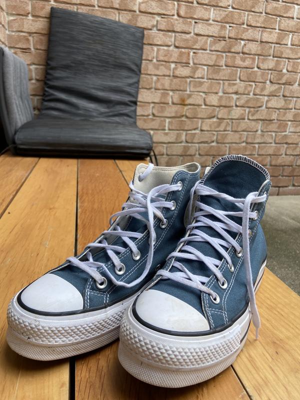 Converse Chuck Taylor Lift Hi Canvas In Blue | MYER