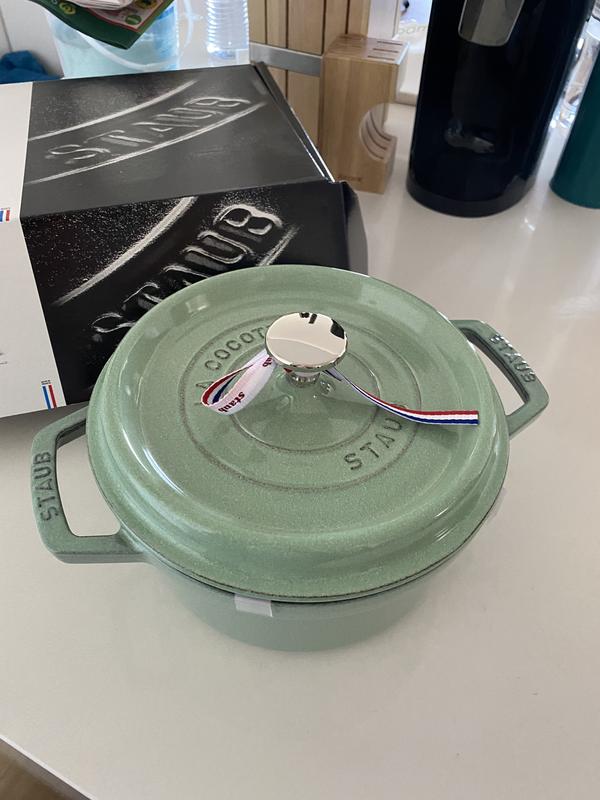 Staub - Cocotte Verde Salvia diam 20 in ghisa