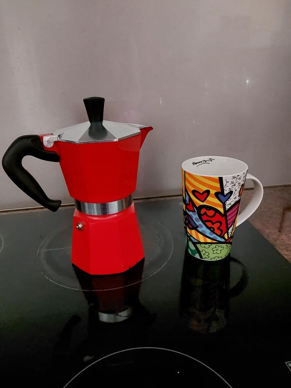 MOKA pot Bialetti Express 6 cups, red