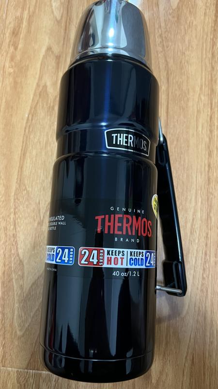 Thermos Stainless King 2-Liter/68-Ounce Beverage Bottle, Midnight Blue