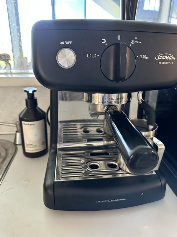 Sunbeam mini barista espresso deals coffee machine black