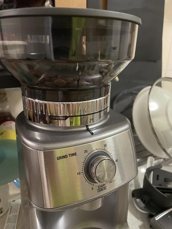 Breville BCG600SIL Dose Control Pro Coffee Bean Grinder, Silver