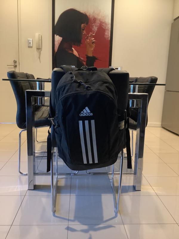Adidas Power Backpack in Black/White MYER