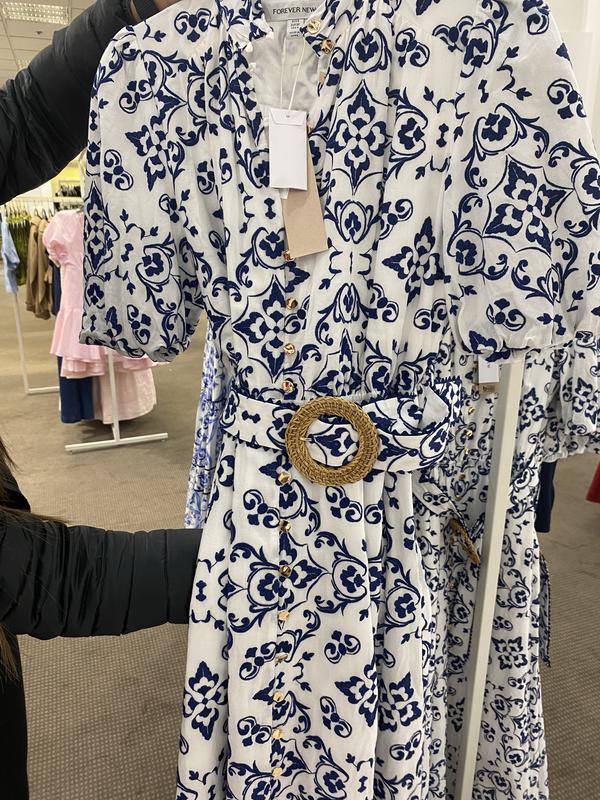 Forever New Rhiannon Embroidered Midi Dress in Multi | MYER