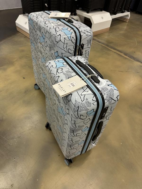 Radley Textured Dog 4 Wheel Medium Suitcase in Pale Blue MYER
