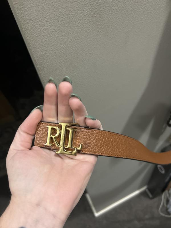 【ラルフローレン】Logo Reversible Pebbled Leather Belt Logo Reversible Pebbled Leather Belt | Ralph Lauren