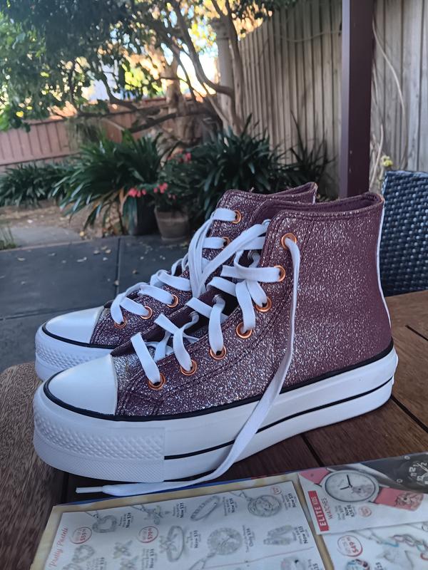 Converse bordeaux glitter hotsell