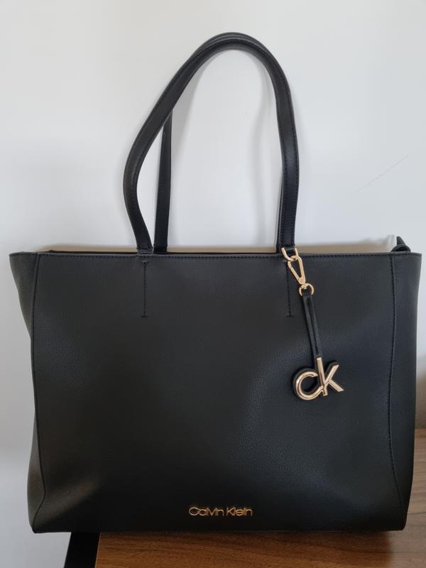 Calvin Klein Black Double Handle Tote Bag K60K606664_BAX