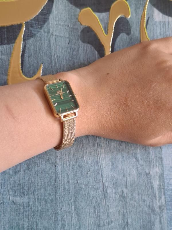 Daniel Wellington Quadro Pressed Evergold Green Dial  display picture 2
