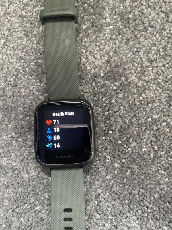 Garmin Venu Sq 'Music Edition' Smartwatch Slate/Moss | MYER