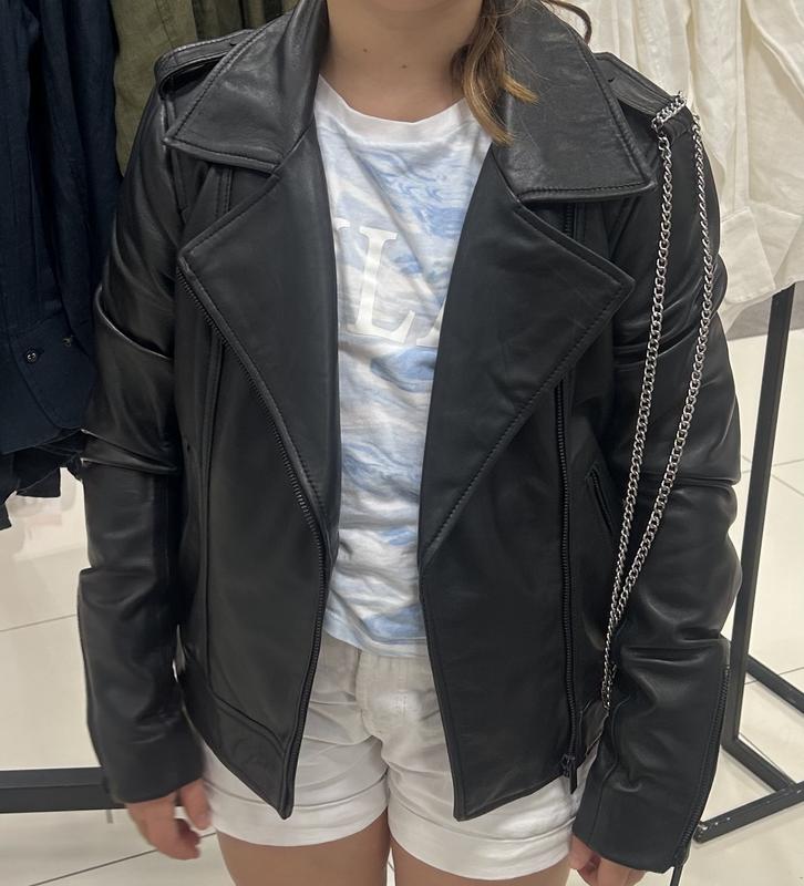 Halogen hot sale leather jacket