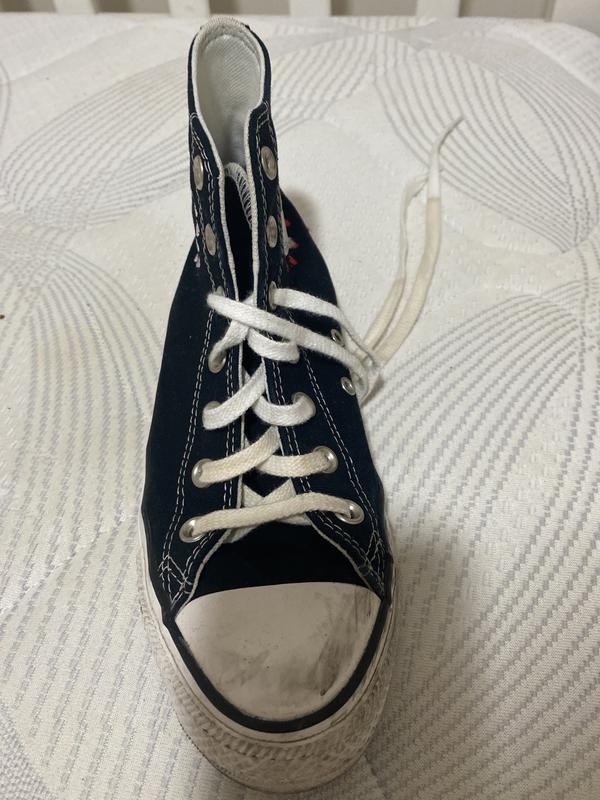 worn out black converse