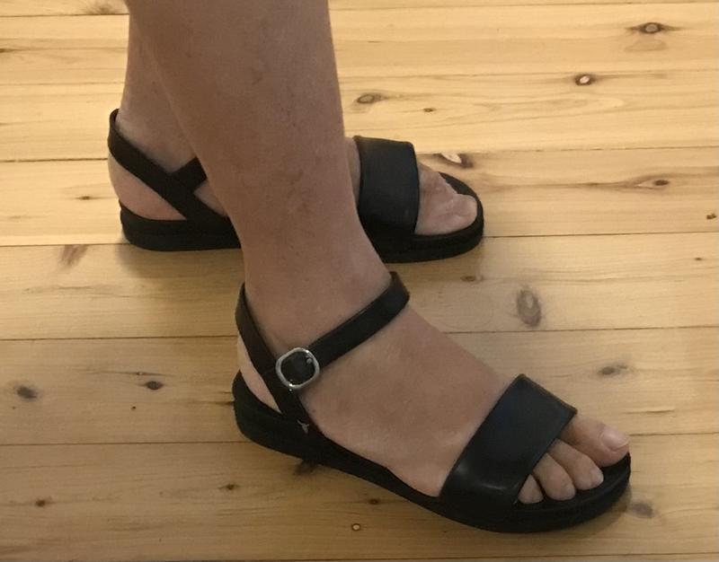 Windsor Smith Lucee Black Leather Sandal MYER