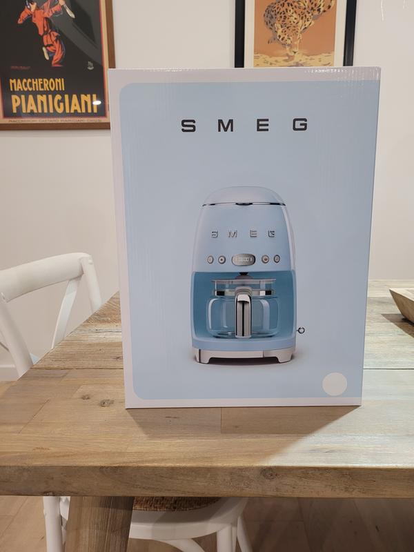 Smeg CGF01WHAU 50s Retro Style Coffee Grinder - White at The Good Guys