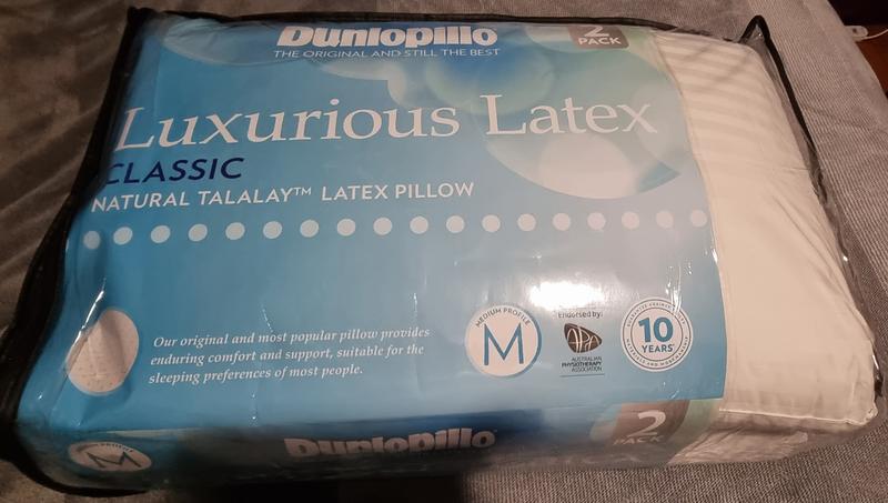 Dunlopillo luxurious latex classic 2 clearance pack