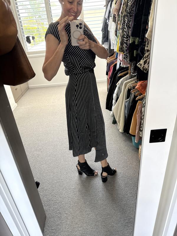 sass and bide black and white dress Sass & Bide Star Street Maxi Side Split Formal