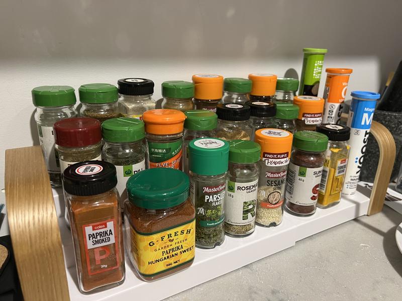 Umbra Bellwood 3-Tier Spice Shelf in White/Natural MYER