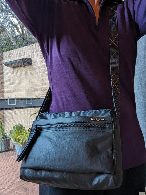 Hedgren Eye Small Crossbody Bag in Creased Black MYER