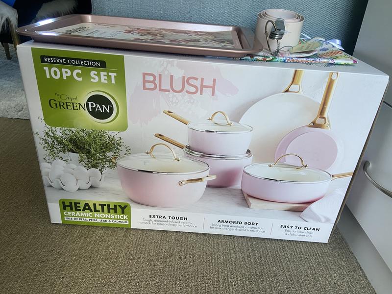 GreenPan Padova Reserve pcs Cookware Set Pink MYER