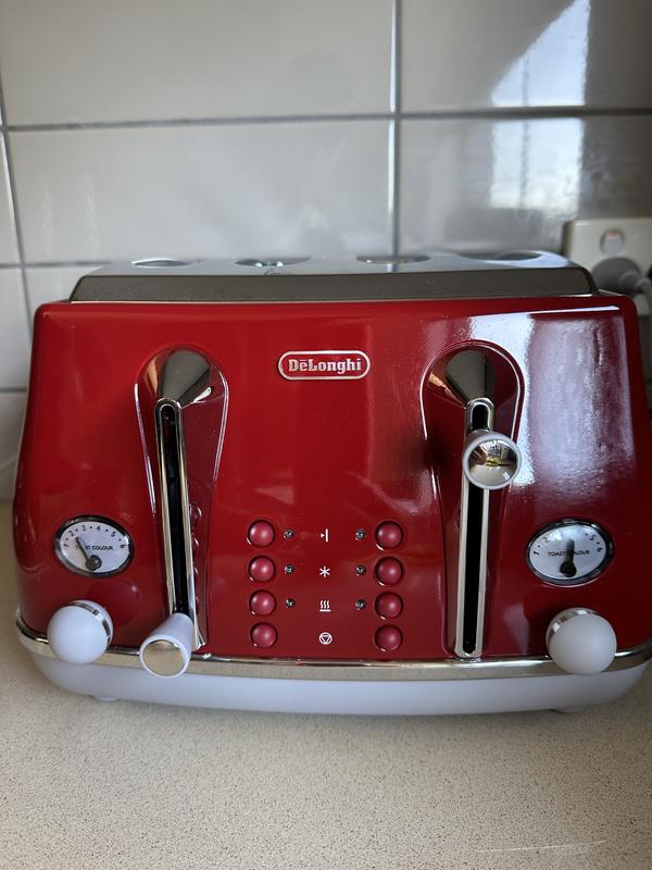 Delonghi Icona Capitals Tokyo 2 Slice Toaster In Red CTOC2003R
