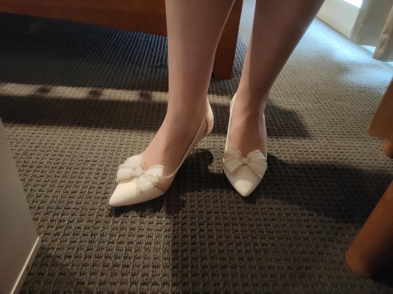 Kate spade cheap jackie heels ivory