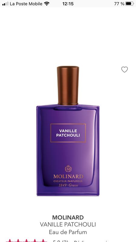 Molinard discount vanille patchouli