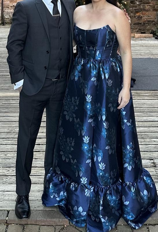 sachin and babi light blue dress womens elegant floral beach maxi dress a line formal casual main image 0