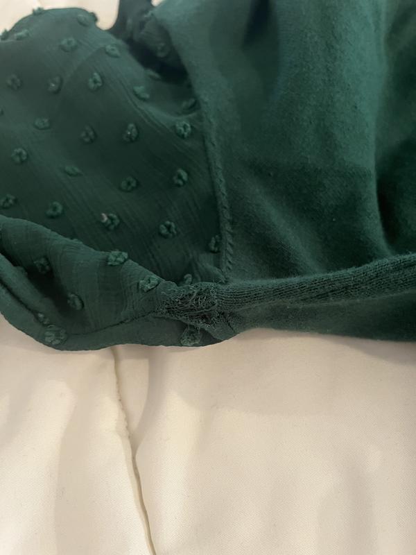 Beautiful top but low quality material