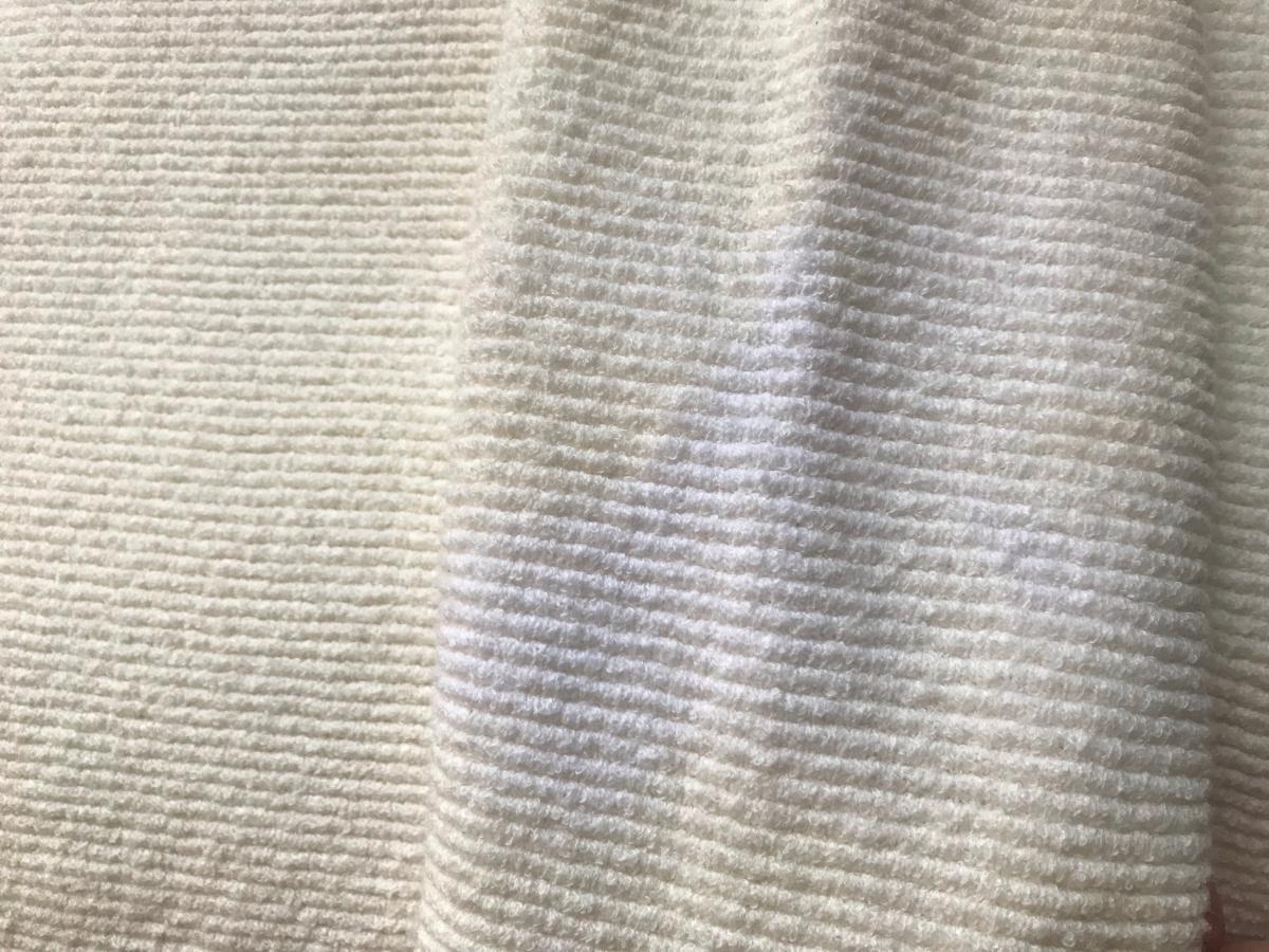 Beware of discoloration after washing