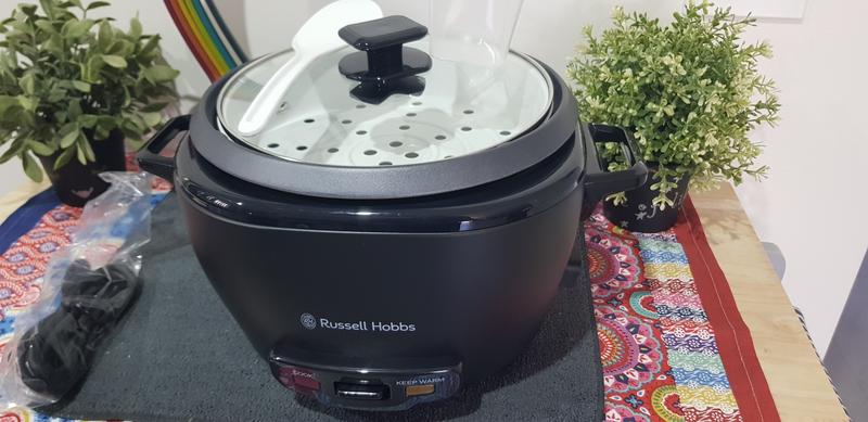 Russell Hobbs Turbo Rice Cooker 10 Cup, Matte Black - RHRC20BLK