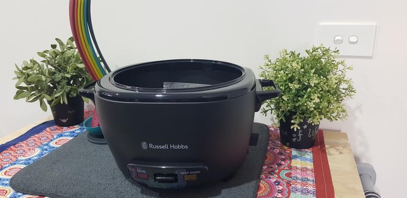 Russell Hobbs Turbo Rice Cooker 10 Cup, Matte Black - RHRC20BLK