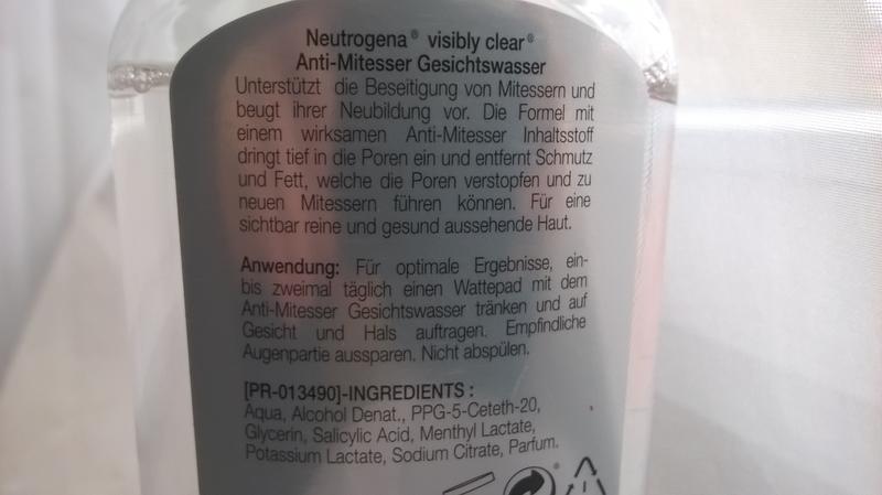 Anti Mitesser Gesichtswasser Gegen Mitesser Neutrogena