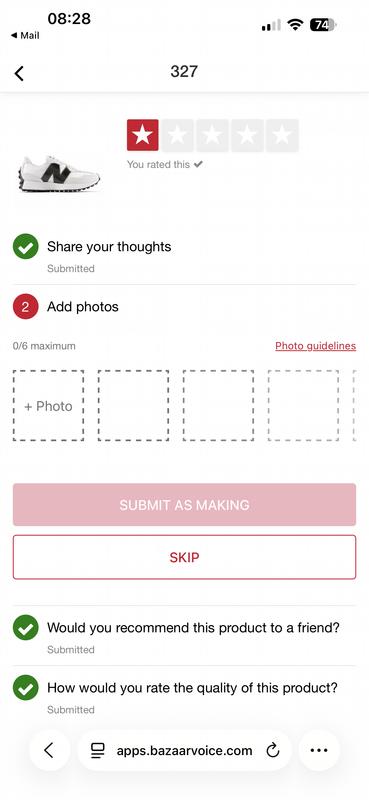 Photo submitted with review of product