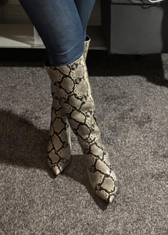 Knee High Boots Primark Snakeskin Boots Bershka Snakeskin Effect