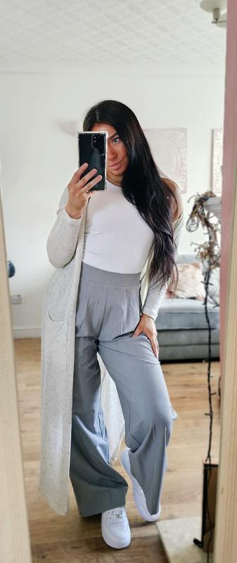 Petite Black Wide Leg Trousers New Look