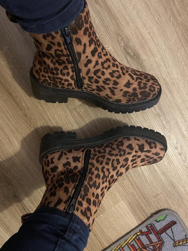 New look leopard outlet print boots