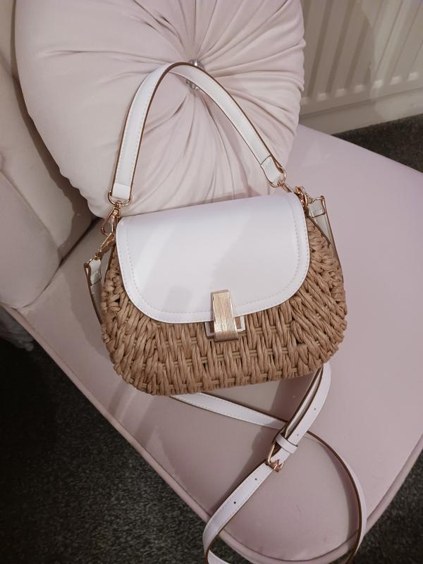 Brown Raffia Multi-Strap Crossbody Bag | New Look