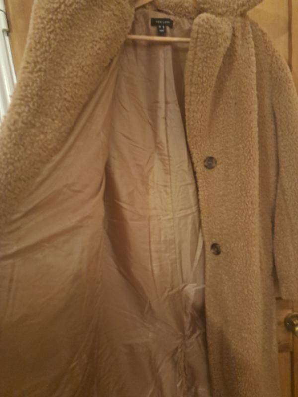 Cream Teddy Long Coat