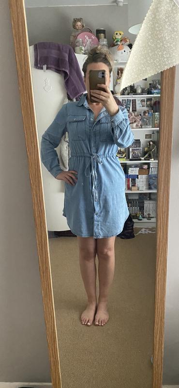 Review denim dress sales