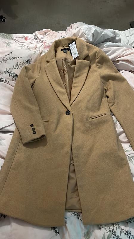 New look hotsell coat camel