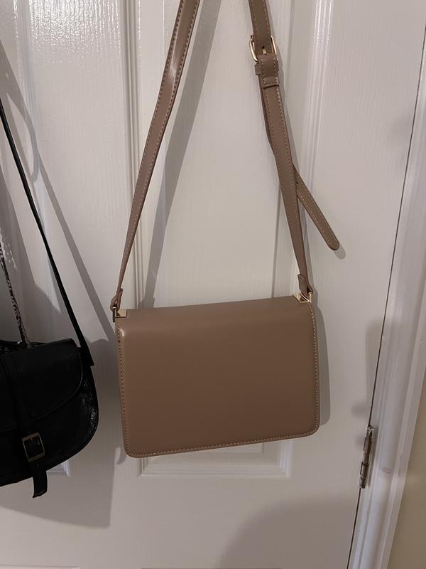 NEW LOOK Khaki Leather-Look Cross Body Bag New Look for Women